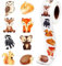Tier Aufkleber 500 pcs Tier Belohnungsaufkleber Cartoon Animal Sticker Rolle Vinyl Sticker kinder Motivationssticker Tiersticker für Klassenzimmer Geschenke Geburtstage Lehrer Eltern Belobigung Schüle