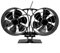 Ventilador de estufa de leña con diseño de doble cabezal que distribuye el aire caliente de forma silenciosa y eficaz