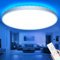 zemty 59CM LED Deckenleuchte Dimmbar mit Fernbedienung, 50W 5040LM RGB Farbwechsel Deckenlampe 3000K-6500K, Wasserfest Flach Lampe Decke für Badezimmer Kinderzimmer Schlafzimmer