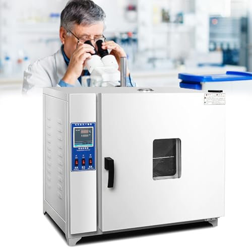 Vakuum Trockenofen Schocktrockenofen mit konstanter Temperatur, Labor-Trockenöfen, Labor-Umluftöfen, 600-Watt-Labor-Thermostatgebläse 220 V/RT+5-300 °C, 101-0S