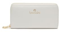 Braccialini Damengeldbörse Aus Polyester und Polyurethan Handgefertigtes Produkt 18,5x10,5x3 cm B16410_126CO-PARENT, Weiß
