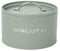 Baroni Home Biscottiera in Metallo, Design Moderno per Tavola e Cucina, Linea Salvia, Contenitore Ermetico per Biscotti 21,5x21,5x12 cm