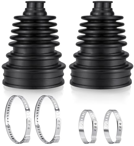 BLINGOOSE Universal Achsmanschette & Faltenbalg Zuschneidbar | Verschleißfeste Antriebswellenmanschette | Für SUVs, Limousinen & Vans | 2 Stück inkl. Schellen