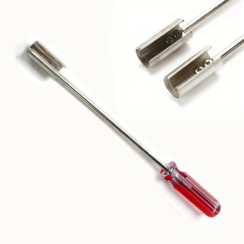 1 Stück 27cm rotes BNC Stecker Ausziehwerkzeug | Videokopfabzieher & Schraubendreher zum Festziehen und Lösen von Steckverbindern