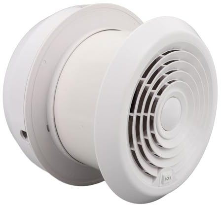 FAUOSWUK Ventilateur de Plafond Rond avec écran, 5000 Tr/min, pour Camping-car, Yacht, Camping-car, Ventilateur D'extraction de Toit