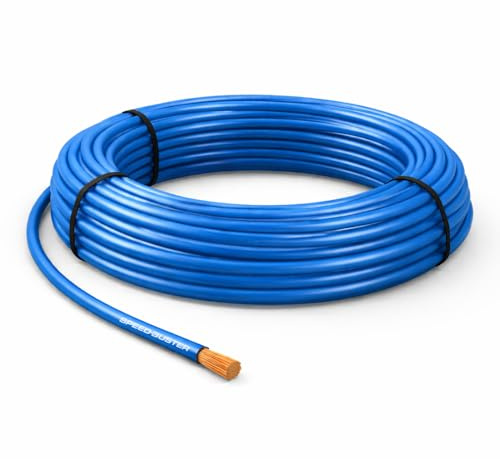 SPEED-BUSTER KFZ Kabel 0,75mm² FLRY-B Blau - 10m | Auto Kabel, Fahrzeugleitung, Litze, flexibel & hitzebeständig, nach ISO 6722, für Bordnetz, Anhänger, Wohnmobil, Meterware
