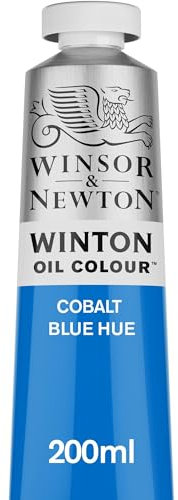 Winsor & Newton Winton - Tubo de Pintura al Óleo, 200 ML, Azul (Azul Cobalto)
