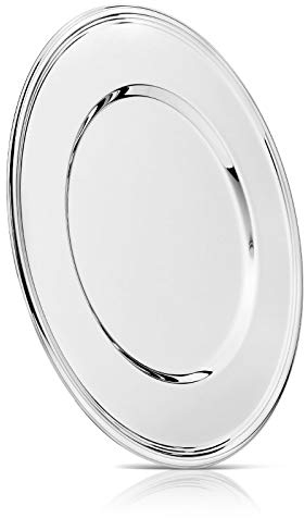 Platzteller Fadenrand 33cm versilbert, Silber