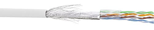 InLine 72099W Patchkabel Cat.5e, weiß, SF/UTP, AWG26, PVC, 100m