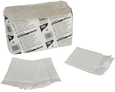 Papstar 1 Karton = 32x250 Spenderservietten, 1-lagig 25 cm x 30 cm weiss 14488