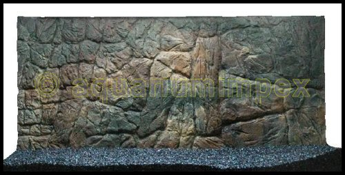 3D Aquarium Rückwand 100x50 Aquariumrückwand Dünn