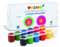 PRIMO - Kit Palette Peinture Enfant +3 Ans avec Peinture Gouache 25 ml, 12 Couleurs Tempera Couvrantes pour Peinture Textile, Aquarelle, Coloriage et d'Autres Surfaces, Loisirs Créatifs Made in Italy
