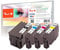 Peach E27 Spar Pack Druckerpatronen XL (BK, C, M, Y) ersetzt Epson T2716, No. 27XL, C13T27164010 für z.B. Epson WorkForce WF -3600, Epson WorkForce WF -3620 DWF, Epson WorkForce WF -3620 WF
