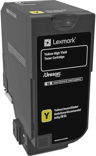 Lexmark 74C0H40 CS725 Yellow High Yield Toner Cartridge Toner