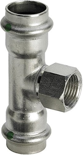 Viega 2317.2 Te Sanpress 2317.2 Durchmesser 22 x 1/2 x 22 Edelstahl