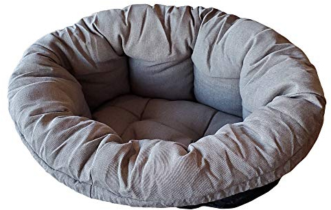 Ferplast Cuscino per Cuccia Cane SOFA' 10, in Cotone, Materassino Cuscino Imbottito per Lettino per Cani da Interno, Ricambio per Cesta in Plastica Cani, 96 x 71 x h 32 cm, Tortora