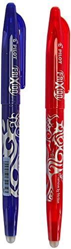 Pilot Frixion Kugelschreiber, Blau/Rot, 2 Stück