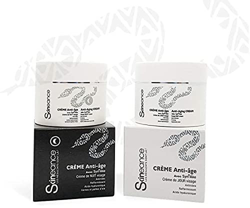 SKINEANCE - Tages- und Nachtcreme-Duo mit Schlangengift - Anti-Aging-Wirkstoffe - Reduziert Mimikfalten, feine Linien, Schwellungen und Augenringe - 2 x 50 ml