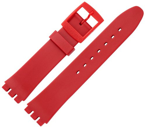 MARBURGER Uhrenarmband 17mm Kunststoff kompatibel mit Swatch Spezialanstoß - Montage Set 9631840000520