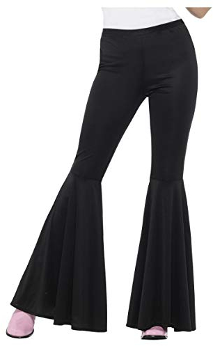 Smiffys Schlaghose, Schwarz, Damen