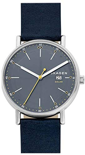 SKAGEN Herren Analog Quarz Uhr mit Leder Armband SKW6451