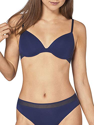 Sloggi Damen sloggi Ever Fresh WHP T-Shirt BH,, per pack Blau (skyline 6582), D(Herstellergröße: 70D)