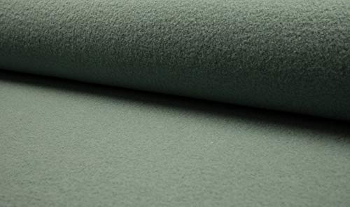 Walkloden, Walkstoff, 100% Wolle, Meterware, 0,5m, Loden, Trachtenstoffe, Wollwalk, Wollstoff (Mint)