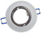 Einbaustrahler Rahmen matt - rund aus Glas flach - Einbaurahmen für GU10 MR16 Leuchtmittel - Ø60-70mm Bohrloch Einbau-Spot Strahler Einbauleuchte
