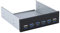 Panneau Avant, 19 Broches à 4 * USB3.0 + 2 * USB2.0 6 Interface Metal Front Panel USB Hub, Panneau Avant Multifonctionnel, Durable