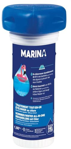 Marina Traitement Chlore Longue durée en diffuseur Flottant pour piscines 30 à 60 m³