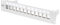 DIGITUS Patchpanel Modular - 12 Ports - 10-Zoll Rack-Montage 1HE - Keystone-Modul Verteilerfeld - Geschirmt - Grau