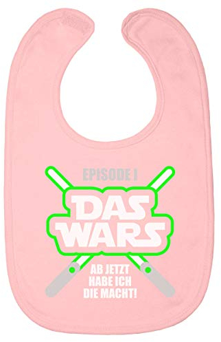 Shirtgeil Baby Geschenk Junge für die kleinsten Fans - DAS Wars Baby Lätzchen One Size Rosa