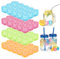 ASAB 60 x Reusable Ice Cubes. Multi-Coloured Clear Plastic Fast Freeze | Water Filled Ice Cubes | for Summer Outdoor Parties| Soft Drinks Cocktails