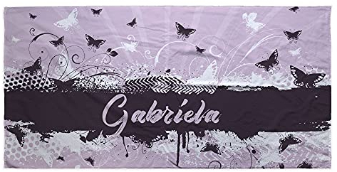 LolaPix Toalla de Playa. Regalos Personalizados. Toalla de Playa. Toalla Personalizada con Nombre. Varios diseños. Mariposas