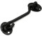 ExcInter Door Hold Open Black 10 inch Stainless Steel Cabin Hook Heavy Duty and Eye Latch Lock Shed Gate Door Chrome Cabin Hook