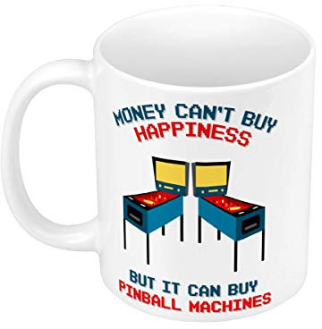 Fabulous Keramische Becher 325ml Pinball Machine - Money Can't Buy Happiness Flipper Videospiele