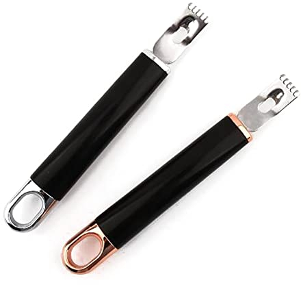 ARFUKA Lot de 2 zesteurs de citron en acier inoxydable pour citron, orange, agrumes