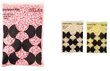 Cera depilatoria en perlas 400g. SELAS. A elegir, depilación sin bandas, para todas las zonas y tipos de pieles. (Rosa Mosqueta). Profesional, bolitas, gotas, granulos, brasileña.