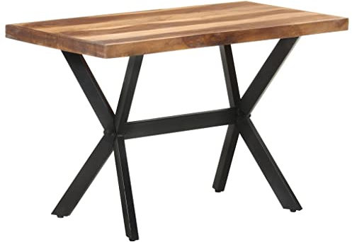 INLIFE Esstisch 120x60x75 cm Massivholz mit Palisander-Finish-1545