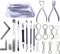 TUOREN Saxophon Reparatur Werkzeug Set Edelstahl Saxophon Pad Nivellierwerkzeuge Federnadel Entfernen Zange Saxophon Schlüssel Einstellung Reparatur Kit 19 Stück