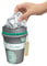 Cupssy® GarbageCan | Gris | Cubo de basura para coche, cubo de basura para portabebidas, limpieza en el interior del vehículo, desechar la basura sobre la marcha, contra malos olores en el coche,