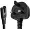 SHAFI® 5M Figure 8 Power Lead - 2-Pin IEC-C7 Universal 3-Pin UK Plug Power Cable - AC Mains Power Cord Compatible PS5 Power Cable UK Xbox Series X Soundbar LG Sony Samsung TV and Speakers - 5 Meter