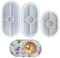 Bustlwor 3 Stück DIY Harz Silikonformen, Epoxidharz Formen Oval, Silikonform Untersetzer, für DIY Teetablett Obsttablett Schmucktablett Kunsthandwerk