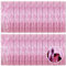Ohiyoo 20 Pack Pink Foil Fringe Curtain Backdrop, 3.2ft x 8.2ft Metallic Tinsel Curtains Party Backdrop, Hanging Streamers for Birthday Party Decoration Wedding Holiday Christmas Decoration (Pink)