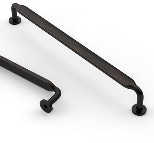 Asidrama Paquete de 10 manijas para gabinete de cocina color bronce aceitado de 7.5 pulgadas (192mm), tiradores para gabinete, accesorios para gabinetes de cocina, cajones y aparadores