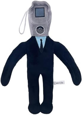 Super JAKES Skibidi Toiletten-Plüschtier,lustige gefüllte Anime-Skibidi-Toiletten-Plüschpuppen,Sammlergeschenke für Kinder,Fans und Erwachsene zum Geburtstag(CCTV-man)