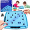 Magnetisches Kinderschachspielzeug, Magnetisches Schachspiel Magnetisches Stein-Brettspiel Tisch-Magnetspiel Schach-Set Kinder Puzzle Checkers Spiel Tragbares Schachbrett Für Familientreffen