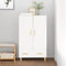 AUVYI Highboard Hochglanz-Weiß 70x31x115 cm Holzwerkstoff Schuhregal Schmal Wäscheschrank Badezimmerschrank Küchenschrank Aktenschrank Bücherregal Lowboard Wohnzimmer
