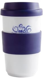 KAHLA AHOI Marie fillit Becher 0,40 l Papierschiffchen | to Go Becher aus Porzellan im maritimen Stil