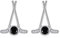 Golf Ohrringe Golfball Ohrringe Golfball Ohrstecker Sterling Silber Sport Ohrringe Golf Schmuck Spielergeschenk für Frauen Mädchen Ehefrau Mama Geschenk Weihnachten Urlaub Geschenk (Black)